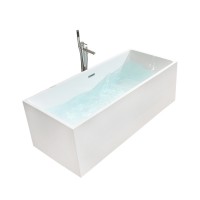 Cheap Bathroom Free Standing Bathtubs Soaking Rectangular Acrylic Bath Tub Different Sizes Double Skirt Bathtub