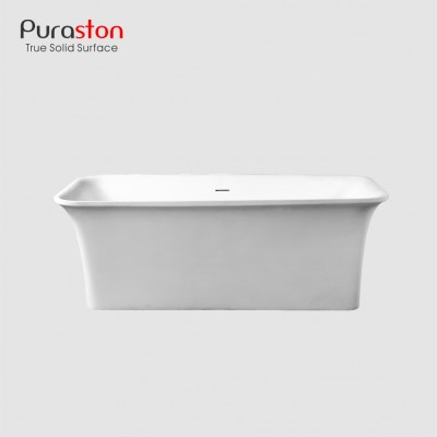 Chinese cheap Dupont free standing soaking solid surface marble whirlpool bathtub for elder disabled