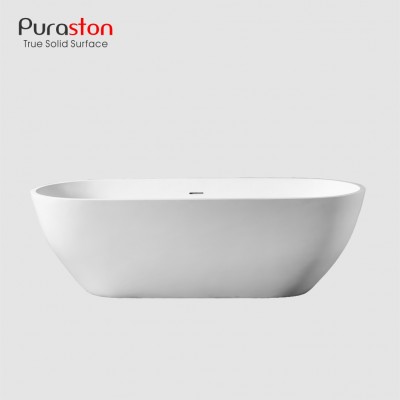 Puraston new italian modern artificial resin limestone freestanding hotel supply whirlpool bathtub eco friendly